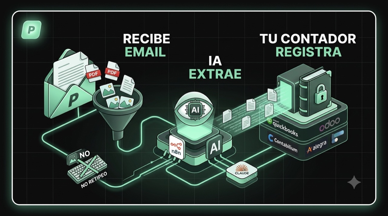 Procesador de Facturas y PDFs con IA hacia tu Contador